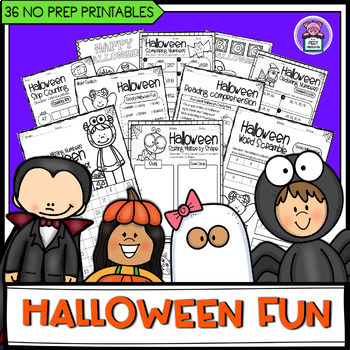 Preview of Halloween Fun Activity | Comparing Numbers | Reading Comprehension Worksheets