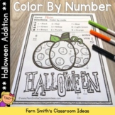Halloween Color By Number Addition