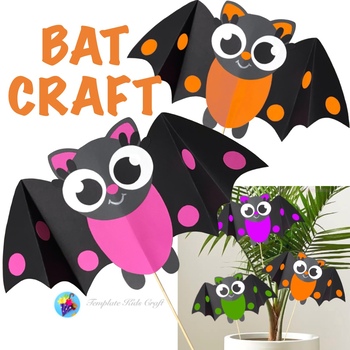 Halloween Fun Bat Craft October Fall Autumn Animal Crafts ...