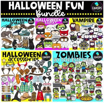 Preview of Halloween Fun Clip Art Bundle {Educlips Clipart}