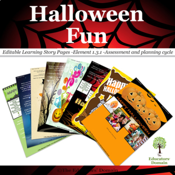 Preview of Halloween Sensory Recipes and Learning Story pack