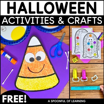 Preview of Halloween Activities and Crafts Freebie