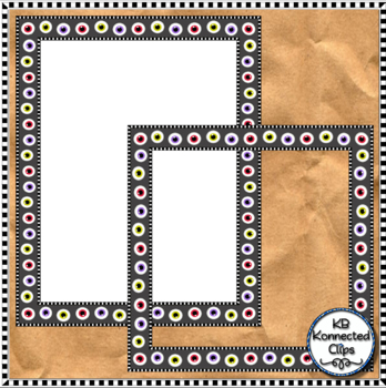Halloween Fun Frames - Square and Rectangle - Moveable Clipart by KB ...