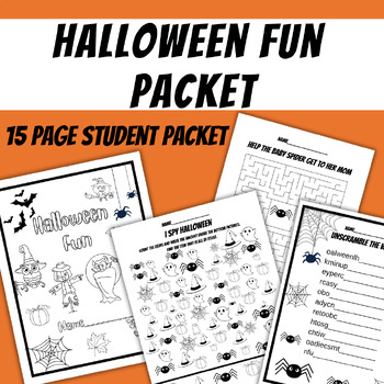 Preview of Halloween Fun Packet - Independent fun!