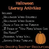 Halloween Fun! Packet with 10 Pages of Halloween Literacy 
