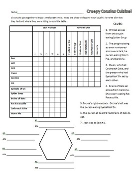 Halloween Fun- Six Logic Puzzles and Brain Teasers for ...
