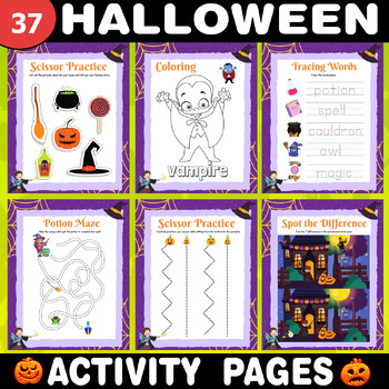 Preview of Halloween Fun: Worksheets & Activities Galore!