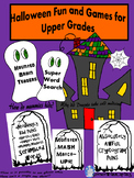 Halloween Puzzles and Activities for Upper Grades with Bra