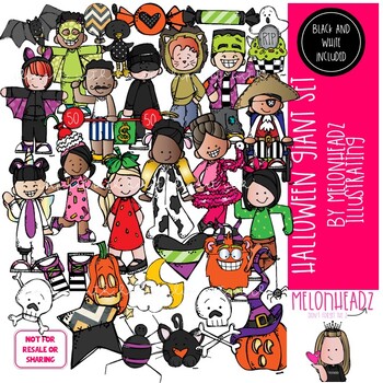 Preview of Halloween GIANT clip art set - by Melonheadz Clipart