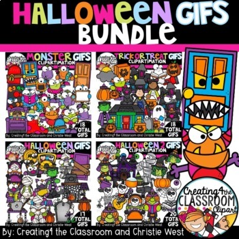 Preview of Halloween GIFs Bundle {Halloween GIFs}