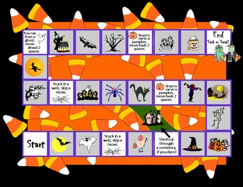 Preview of Halloween Game Board for Promethean Board