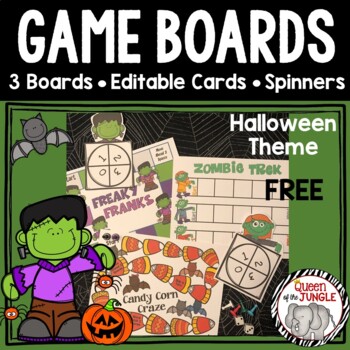 Preview of Halloween Game Boards Math Reading Science Social Studies