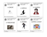 Halloween Game: Charades and Pictionary for ESL