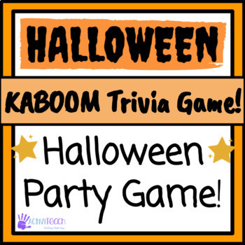 Preview of Halloween Game KABOOM Digital Google Slides Halloween Party Game Elementary SPED