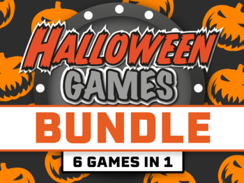 Preview of Halloween Games Bundle || Halloween Classroom Game Bundle