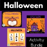 Halloween Escape Room Alphabet Number Activities October