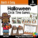 Halloween Games Circle Time Activities for Preschool and Pre-K