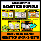 Halloween Genetics Worksheet Bundle