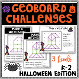 Halloween Geoboard Geometry Challenges - Holiday Task Card