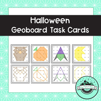 Preview of Halloween Geoboard Task Cards