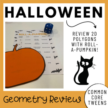 Preview of Halloween Geometry Game | Roll a Pumpkin