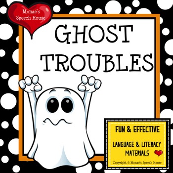 Preview of Halloween Ghost Early Reader Literacy Circle