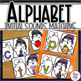Halloween Ghost  Alphabet Letter & Initial Sound Matching 