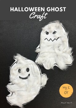 Preview of Halloween Ghost Sensory Craft