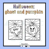Halloween Ghost and Pumpkin