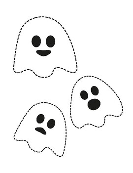 Preview of Halloween Ghosts Puppets