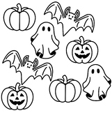 Halloween: Ghosts, Bats, and Pumpkins