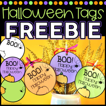 Preview of Halloween Gift Tag FREEBIE