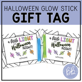 Halloween Gift Tag FREEBIE | Glow Stick Gift Tag