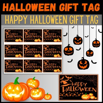 Preview of Halloween Gift Tag: October Gift Tag | Student Gift | Editable Name