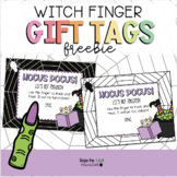 Halloween Gift Tag- Witch Finger FREEBIE