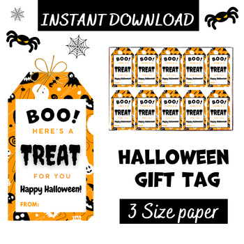 Preview of Halloween Gift Tag crafts creative writing Activities Bulletin Board ideas 7th