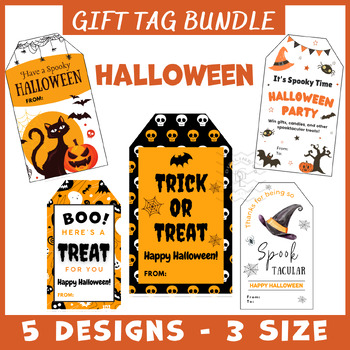 Halloween Gift Tags BUNDLE 1 crafts social emotional studies activities ...