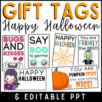 Preview of Halloween Gift Tags |  Editable