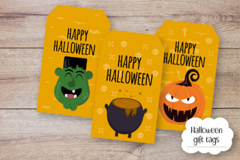Preview of Halloween Gift Tags, School Halloween, Halloween Decor, Kids Halloween