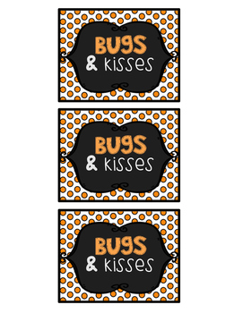 Halloween Gift Tags Bugs Kisses By Twinkle Little Teacher Tpt