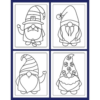 Buy Yeaqee 60 Pcs Gnomes Halloween Coloring Book Indoor Activities