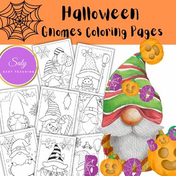 Preview of Halloween Gnomes Coloring Pages