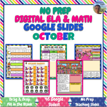 Preview of Halloween Grades 2 and 3 Daily Practice Activities for Math and ELA