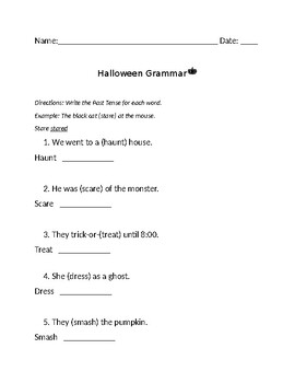 Preview of Halloween Grammar