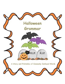 Preview of Halloween Grammar: A Story and Printables of Commonly Confused Words