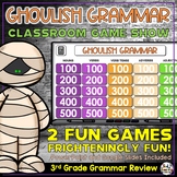 Halloween Grammar Review PowerPoint Game Show for 3rd Grade
