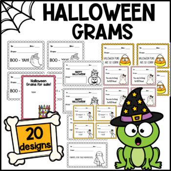 Preview of Halloween Grams for Student Council - Candy grams - Kindness grams - Boo grams