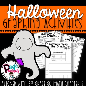 Preview of Halloween Graphing Activities 3.MD.3 Aligned with 3rd Grade Go Math Chapter 2