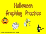 Halloween Graphing Practice for Kindergarten