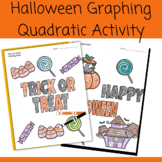 Halloween Graphing Quadratics Coloring sheets {Halloween A